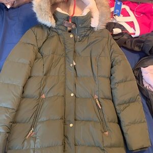 NWT Women Ralph Lauren polo coat.. Fur around hood